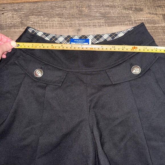 Burberry Blue Label Pleated Short Black Nova Check Waistband Women’s Size 2/4 - Picture 3 of 9